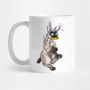 Bobtail BunnyCat: Seal Point (White) Mug